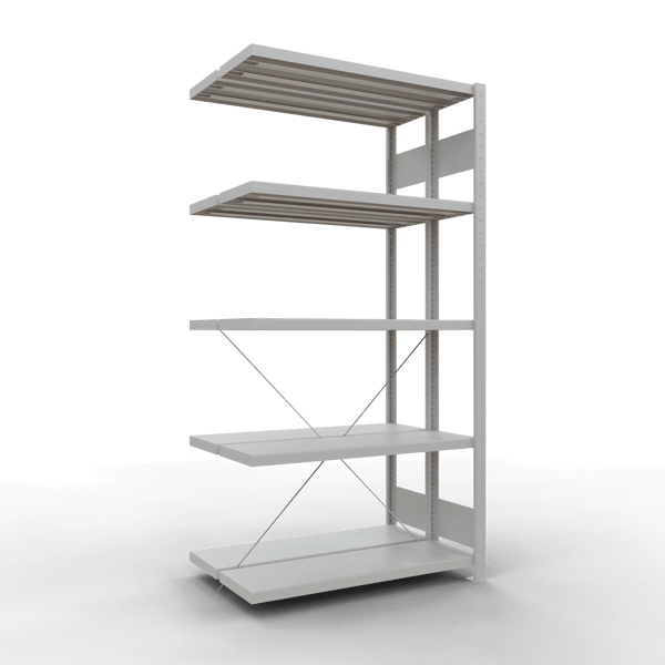 Doppelanbauregal Stecksystem Premium pulverbeschichtet