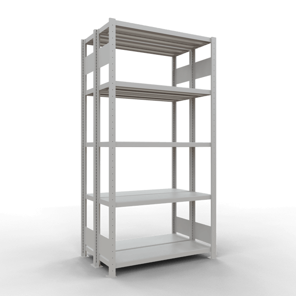 Doppelregal Stecksystem Premium durchladbar pulverbeschichtet