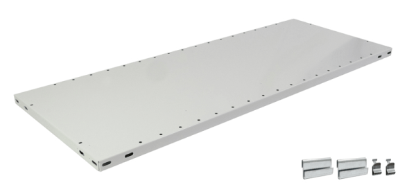 Fachboden B Eckregal Stecksystem 1000x300mm 150kg RAL 7035