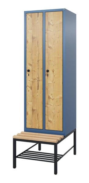 HPL-Spind mit untergebauter Sitzbank Comfort