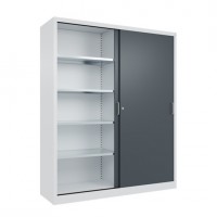 Schwerlast-Schiebetürenschrank 1950x1600x600mm Anthrazitgrau Sonderposten Schwerlast-Schiebetürenschrank 1950x1600x600mm Anthrazitgrau Sonderposten