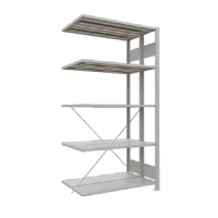 Doppelanbauregal Stecksystem Premium pulverbeschichtet