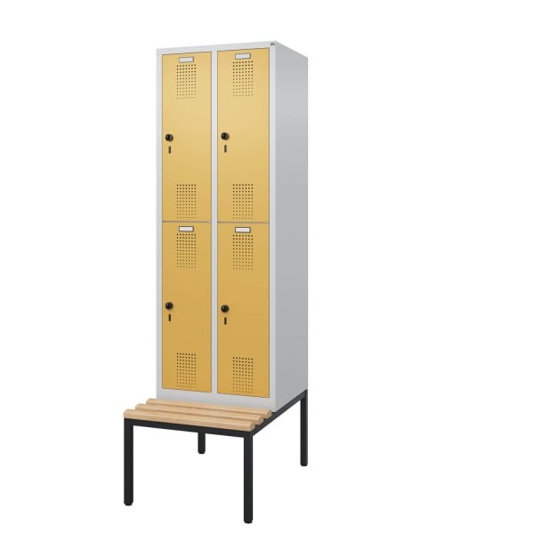Doppelstockspind mit untergebauter Sitzbank Comfort