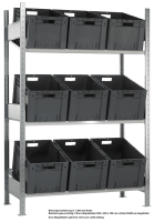 Schrägbodenregal Stecksystem Premium