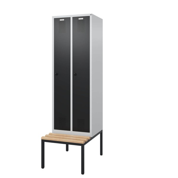 Spind mit untergebauter Sitzbank Comfort