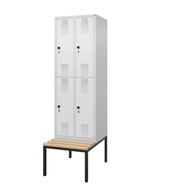 Doppelstockspind mit untergebauter Sitzbank Comfort