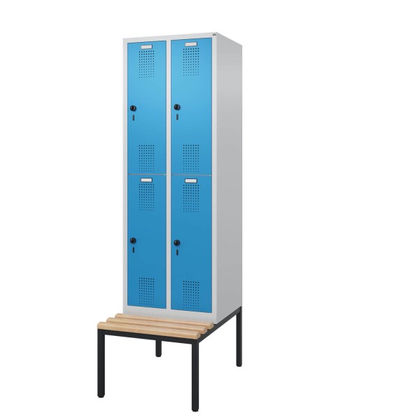 Doppelstockspind mit untergebauter Sitzbank Comfort