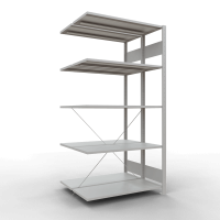 Doppelanbauregal Stecksystem Premium pulverbeschichtet