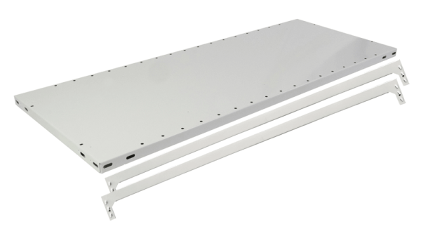 Fachboden A Eckregal Stecksystem 1000x300mm 150kg RAL 7035