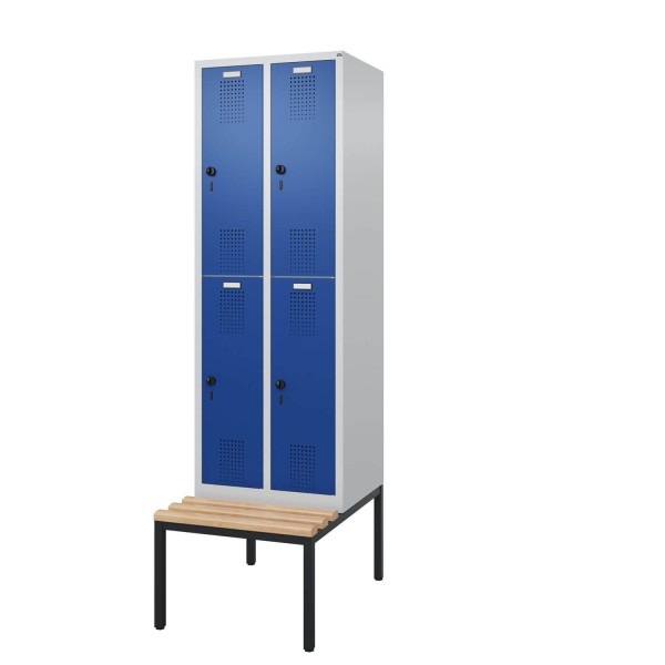 Doppelstockspind mit untergebauter Sitzbank Comfort