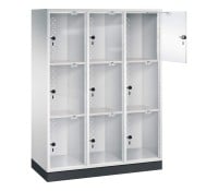 Schließfachschrank Acrylglas 9 Fächer Sonderposten