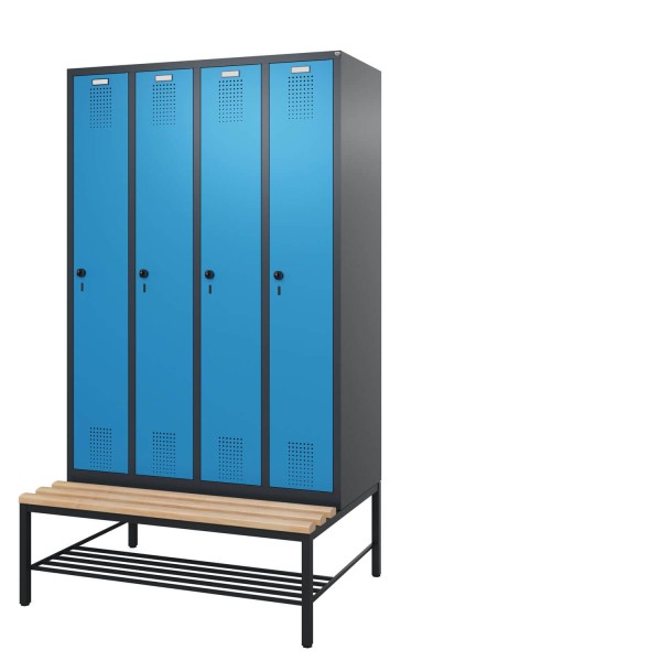 Spind mit untergebauter Sitzbank Comfort