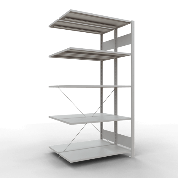Doppelanbauregal Stecksystem Premium pulverbeschichtet