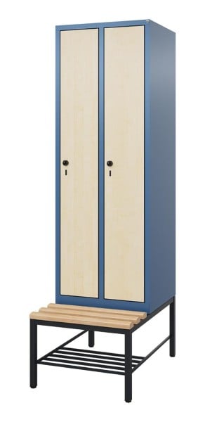 HPL-Spind mit untergebauter Sitzbank Comfort