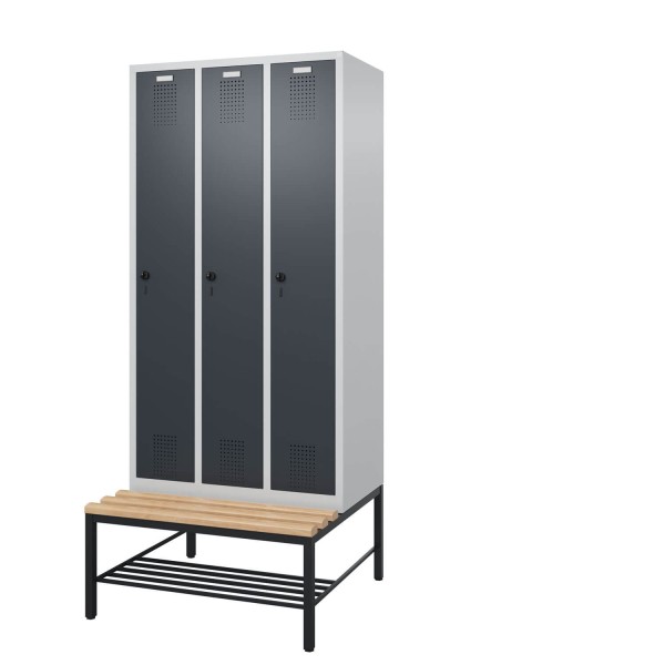 Spind mit untergebauter Sitzbank Comfort
