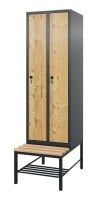 HPL-Spind mit untergebauter Sitzbank Comfort