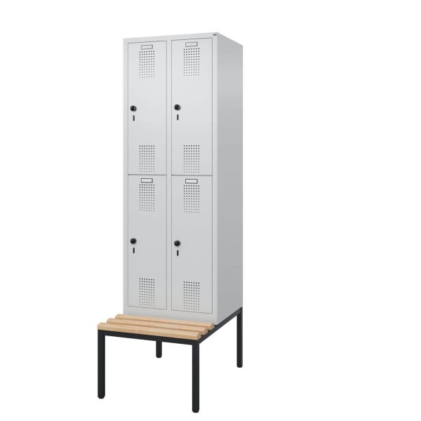 Doppelstockspind mit untergebauter Sitzbank Comfort