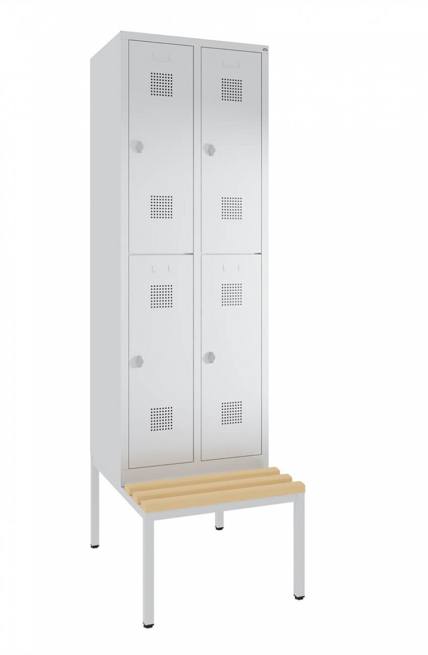 BIGBOXX Doppelstockspind mit untergebauter Sitzbank Comfort