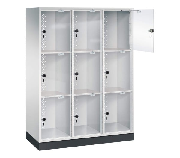 Schließfachschrank Acrylglas 9 Fächer Sonderposten
